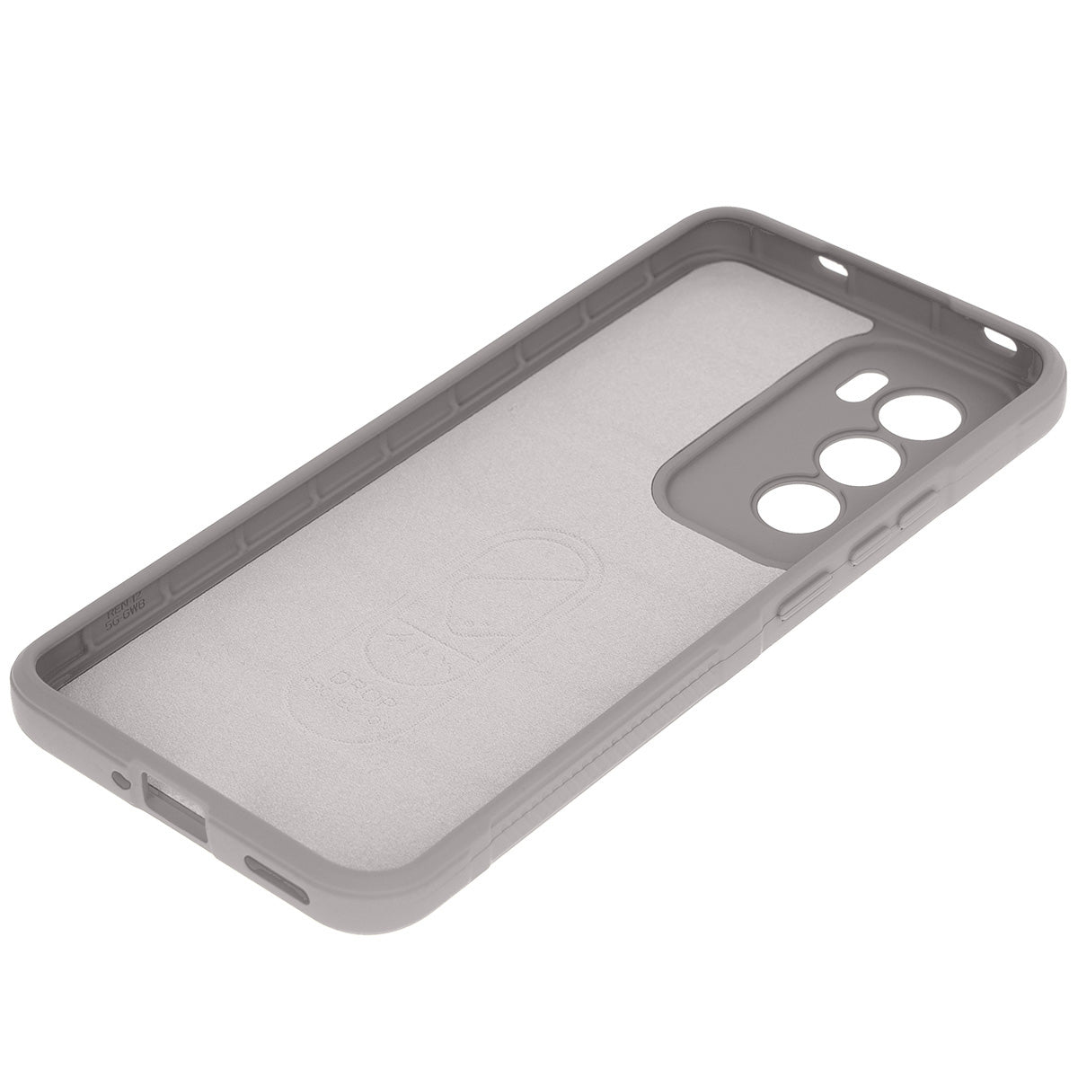 Robuste Handyhülle für Oppo Reno 12, Bizon Case Tur, Hellgrau