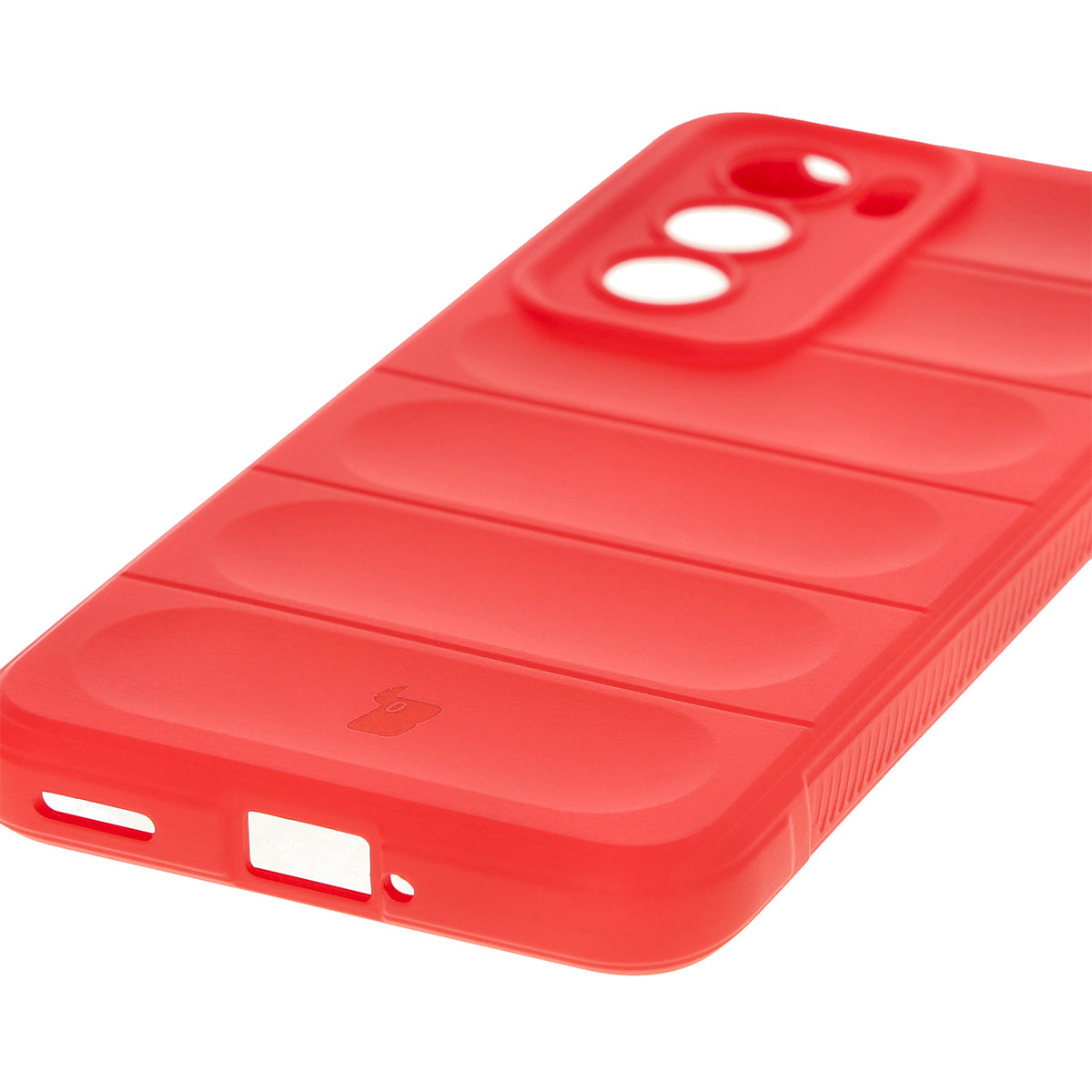 Robuste Handyhülle für Oppo Reno 12, Bizon Case Tur, Rot