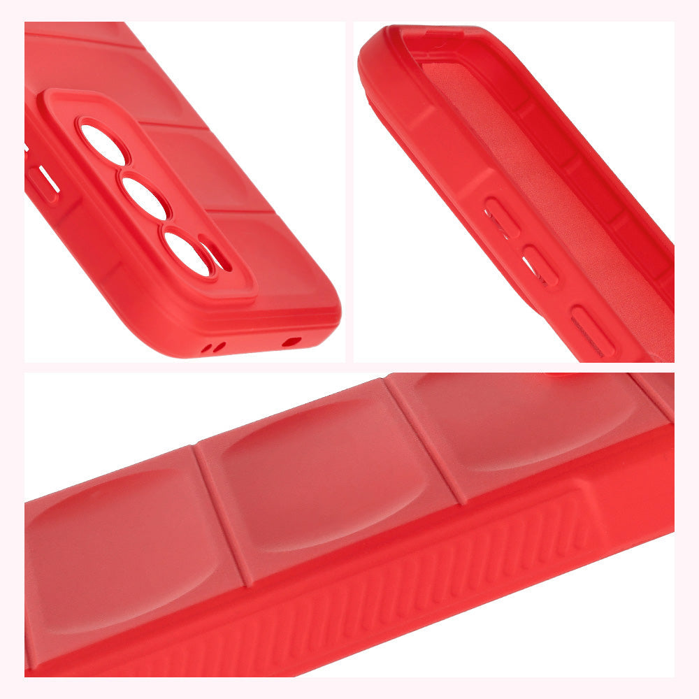 Robuste Handyhülle für Oppo Reno 12, Bizon Case Tur, Rot