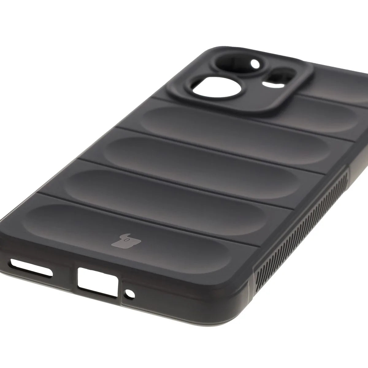 Robuste Handyhülle für Oppo Reno13 F, Bizon Case Tur, Schwarz