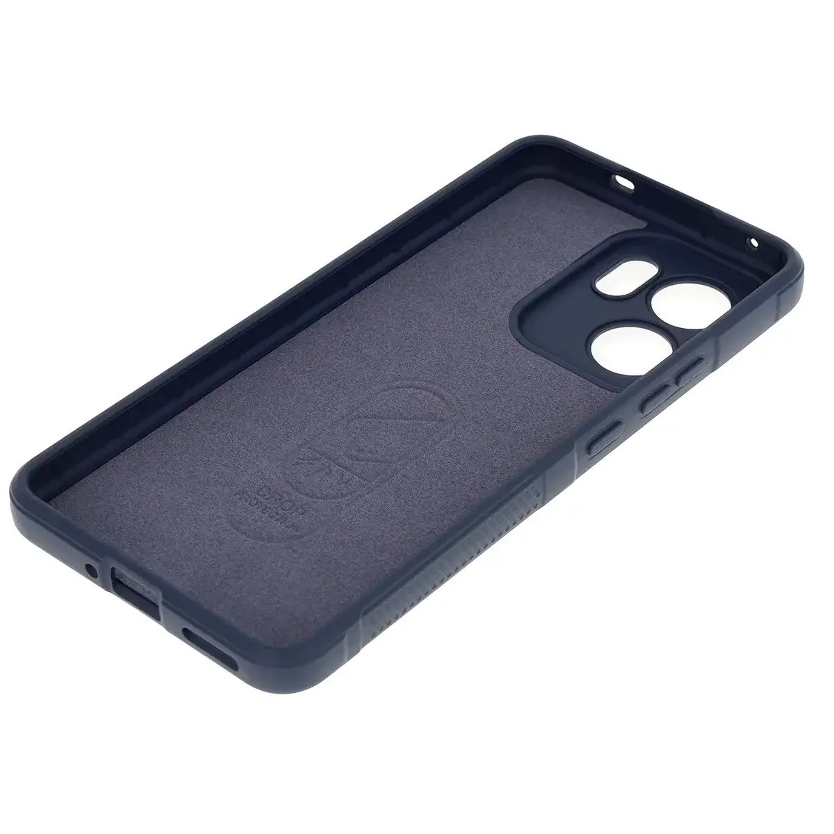 Robuste Handyhülle für Oppo Reno13 F, Bizon Case Tur, Dunkelblau