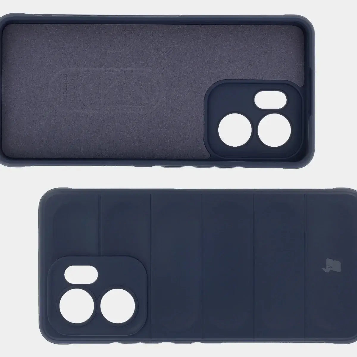 Robuste Handyhülle für Oppo Reno13 F, Bizon Case Tur, Dunkelblau