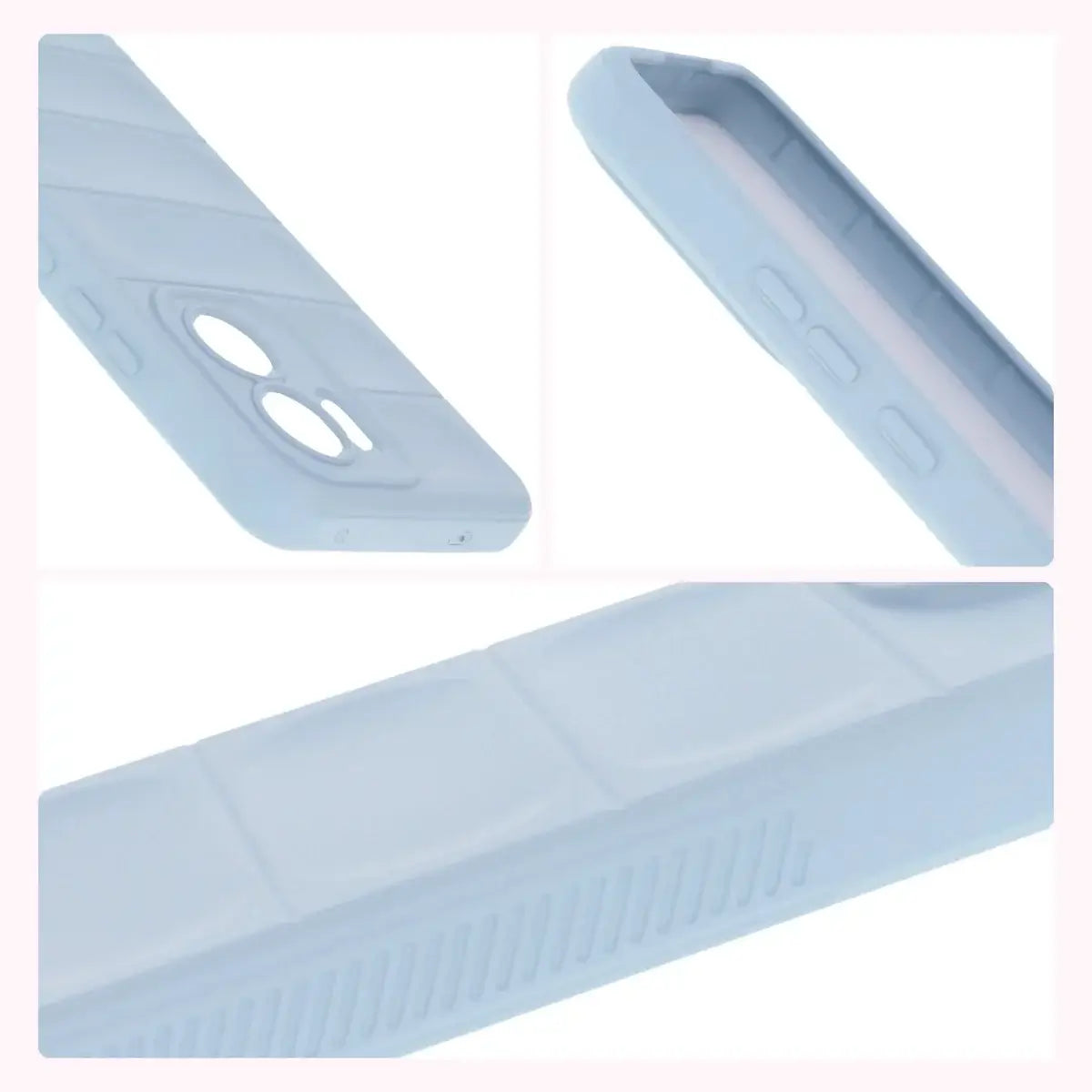 Robuste Handyhülle für Oppo Reno13 F, Bizon Case Tur, Hellblau