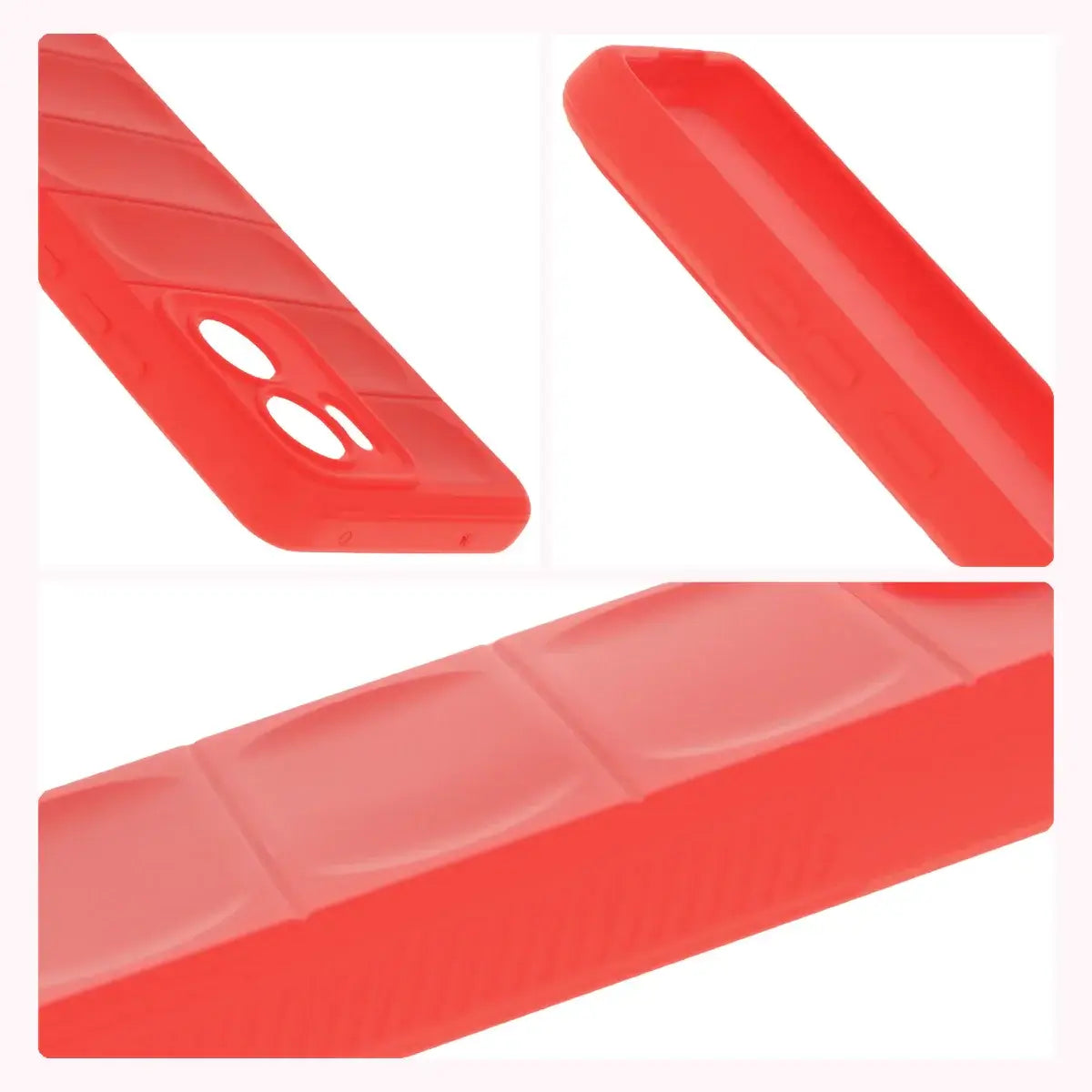 Robuste Handyhülle für Oppo Reno13 F, Bizon Case Tur, Rot