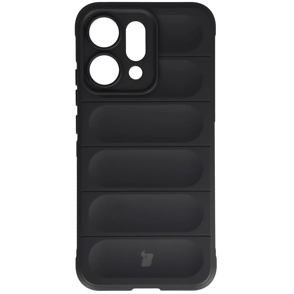 Robuste Handyhülle für Oppo Reno 14, Bizon Case Tur, Schwarz