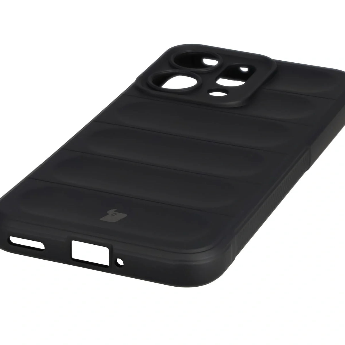 Robuste Handyhülle für Oppo Reno 14, Bizon Case Tur, Schwarz