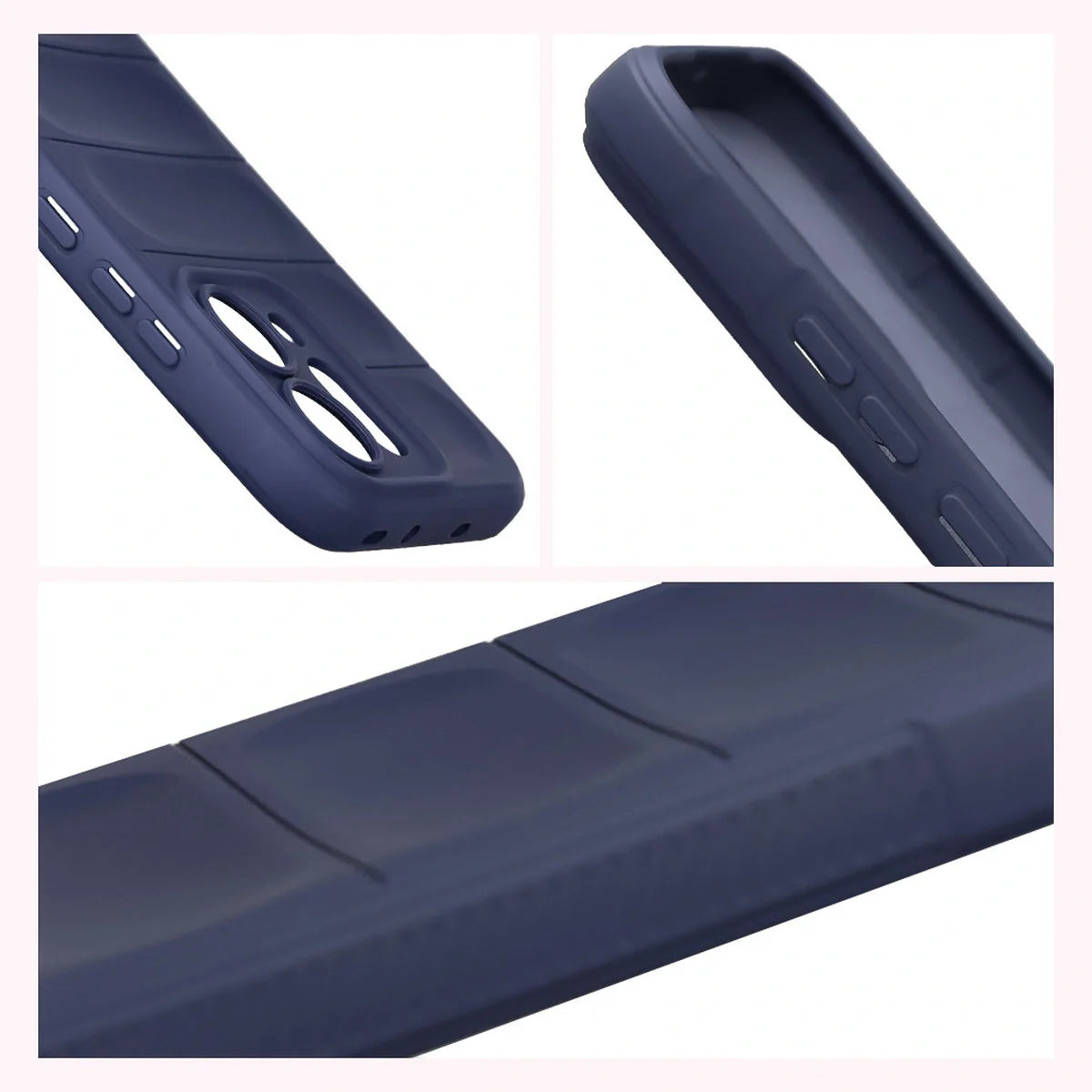 Robuste Handyhülle für Oppo Reno 14, Bizon Case Tur, Dunkelblau