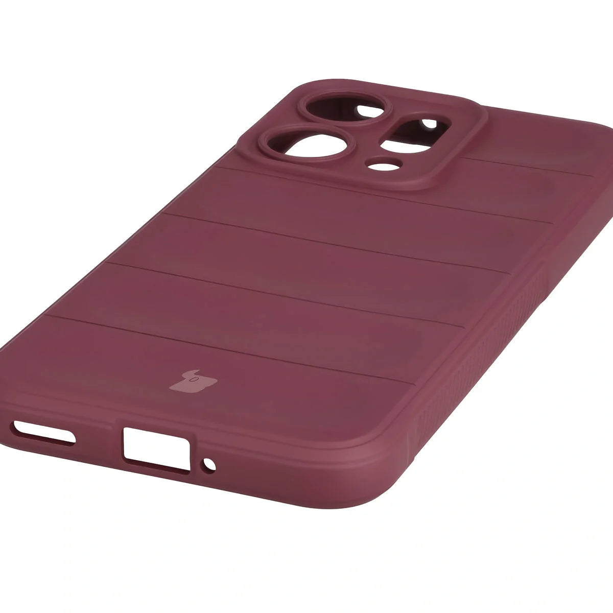 Robuste Handyhülle für Oppo Reno 14, Bizon Case Tur, Burgunderrot