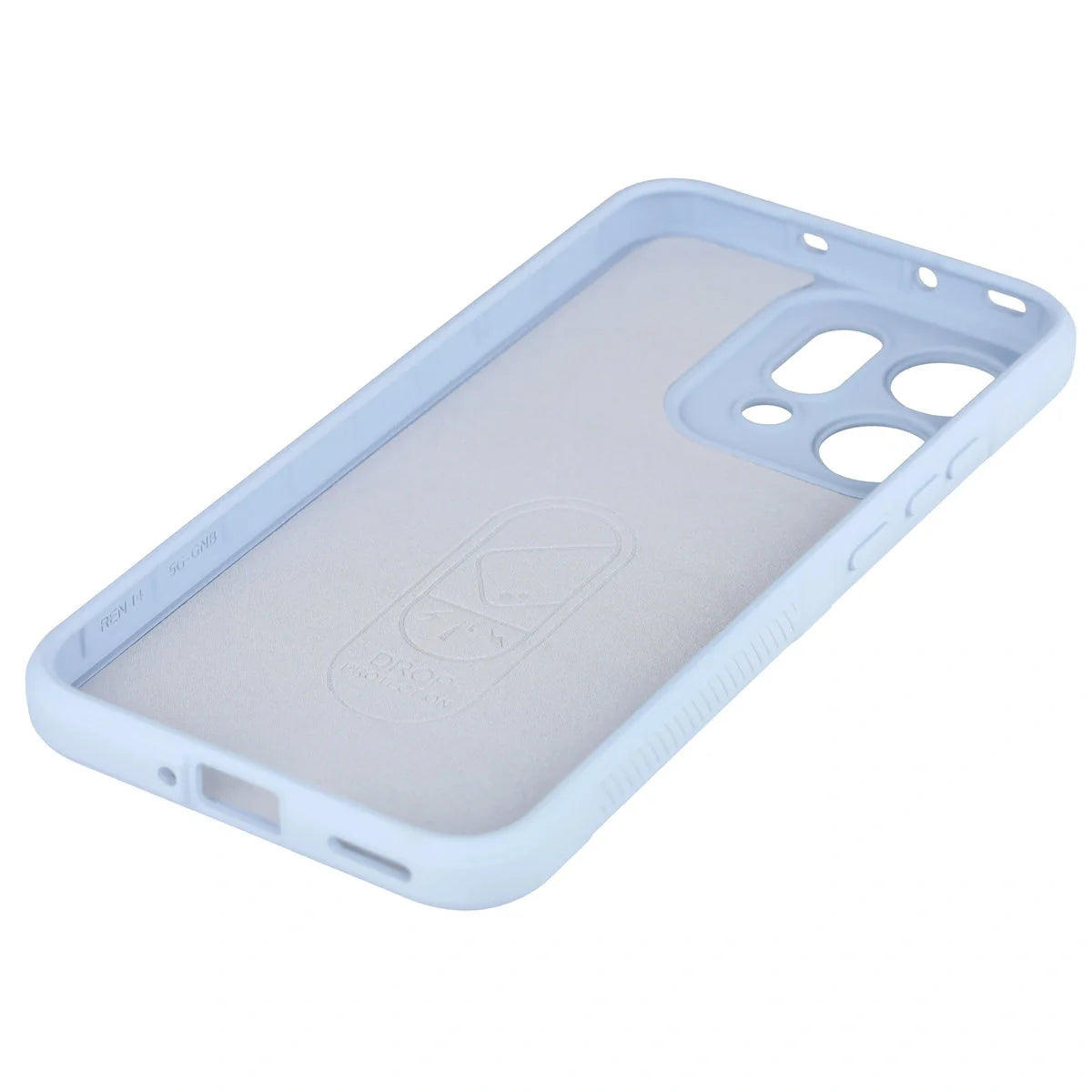 Robuste Handyhülle für Oppo Reno 14, Bizon Case Tur, Hellblau
