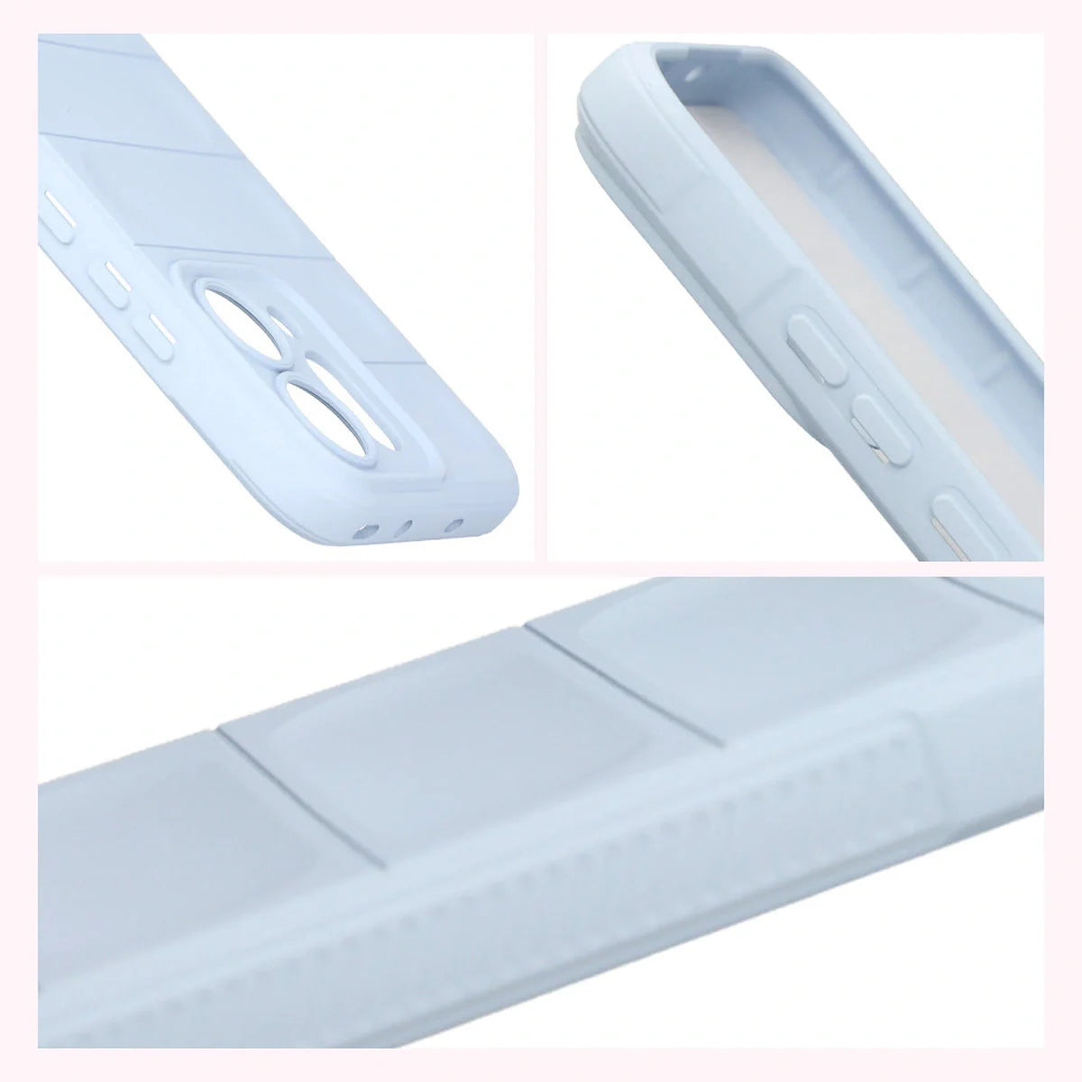 Robuste Handyhülle für Oppo Reno 14, Bizon Case Tur, Hellblau