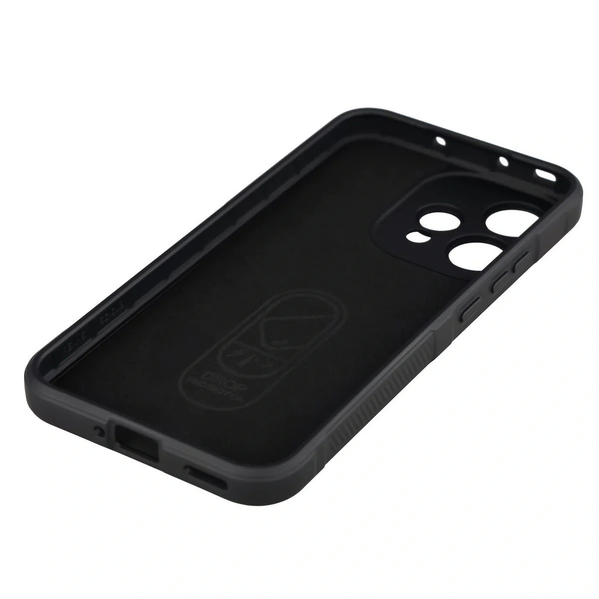 Robuste Handyhülle für Oppo Reno 15, Bizon Case Tur, Schwarz