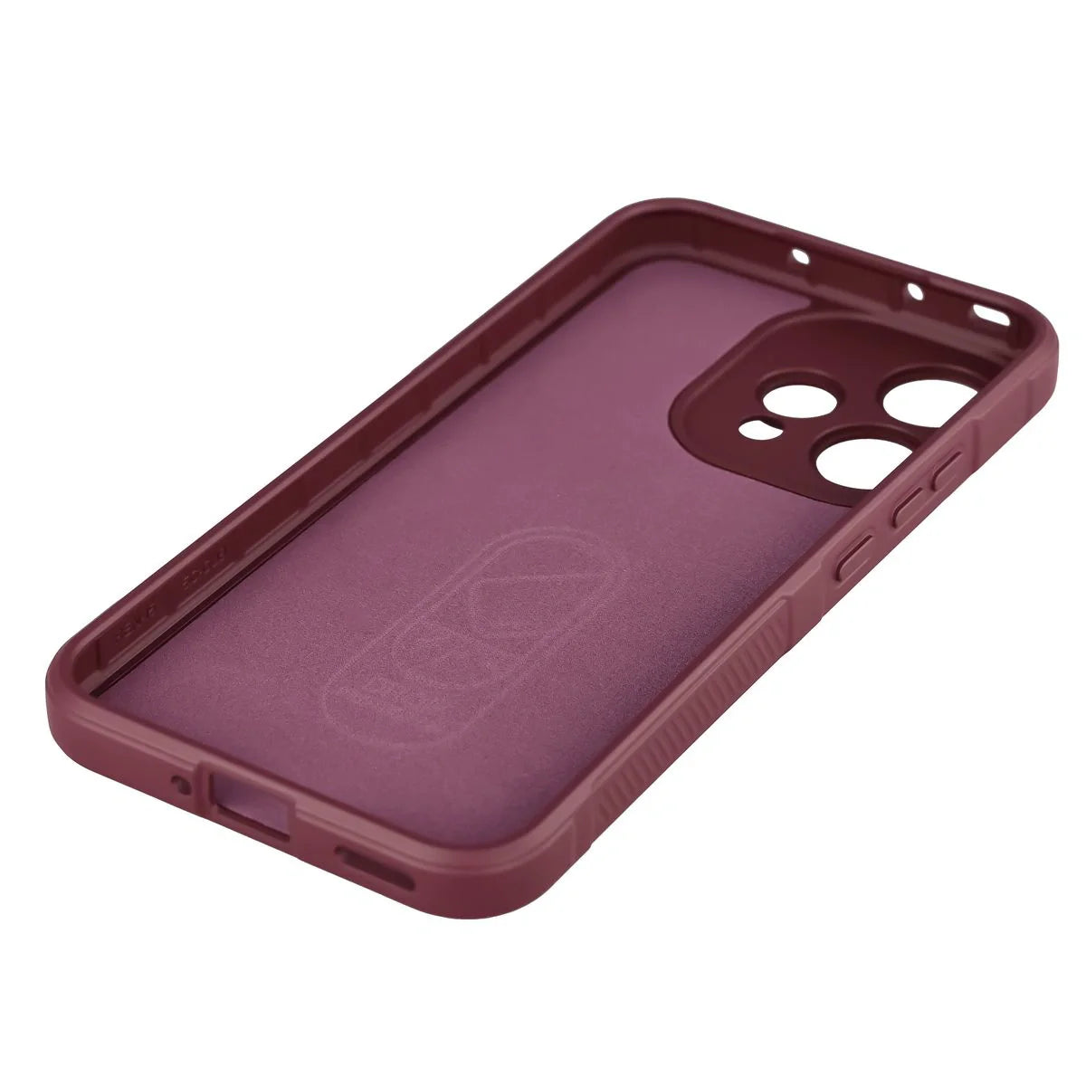 Robuste Handyhülle für Oppo Reno 15, Bizon Case Tur, Burgunderrot
