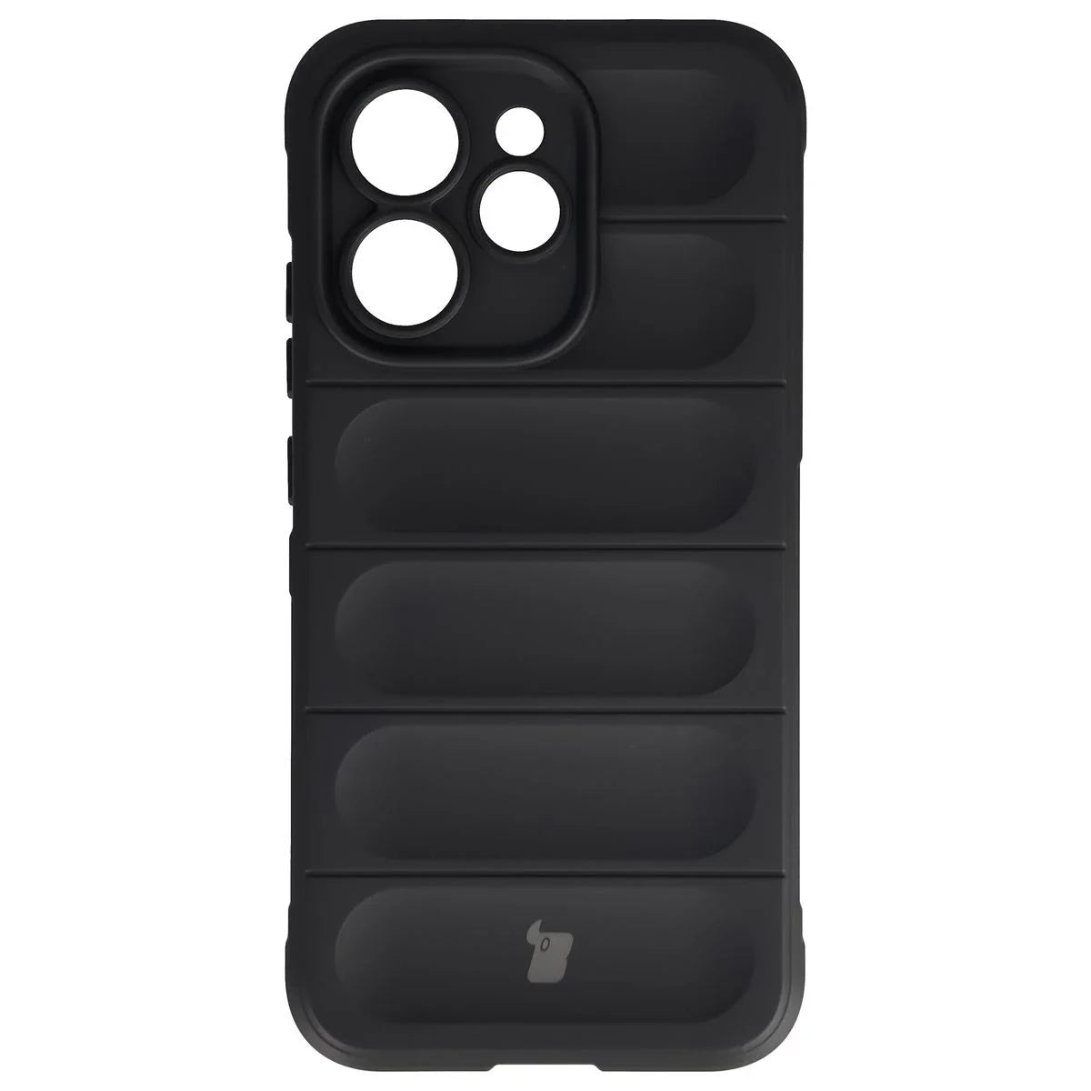 Robuste Handyhülle für Oppo Reno 15 Pro, Bizon Case Tur, Schwarz