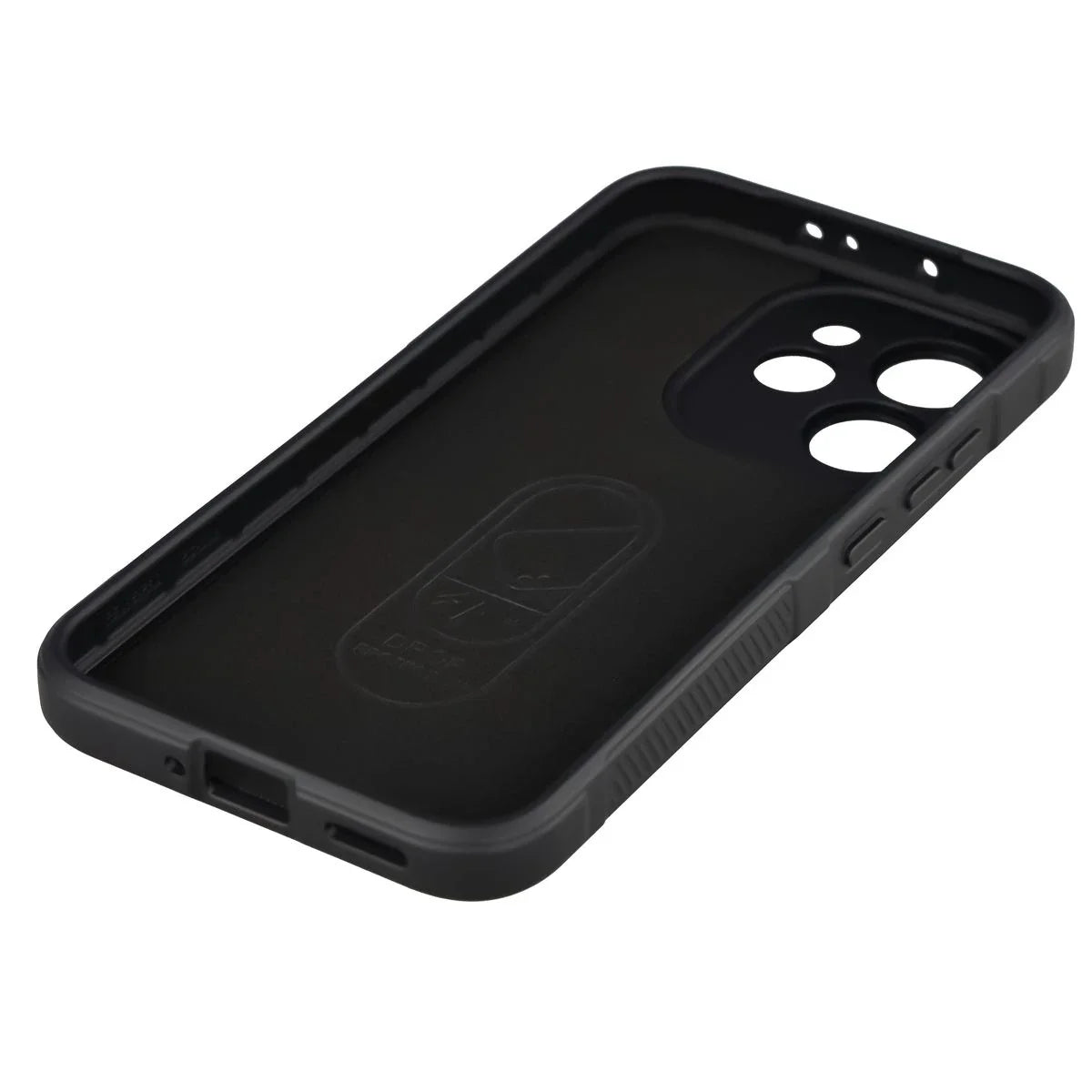 Robuste Handyhülle für Oppo Reno 15 Pro, Bizon Case Tur, Schwarz