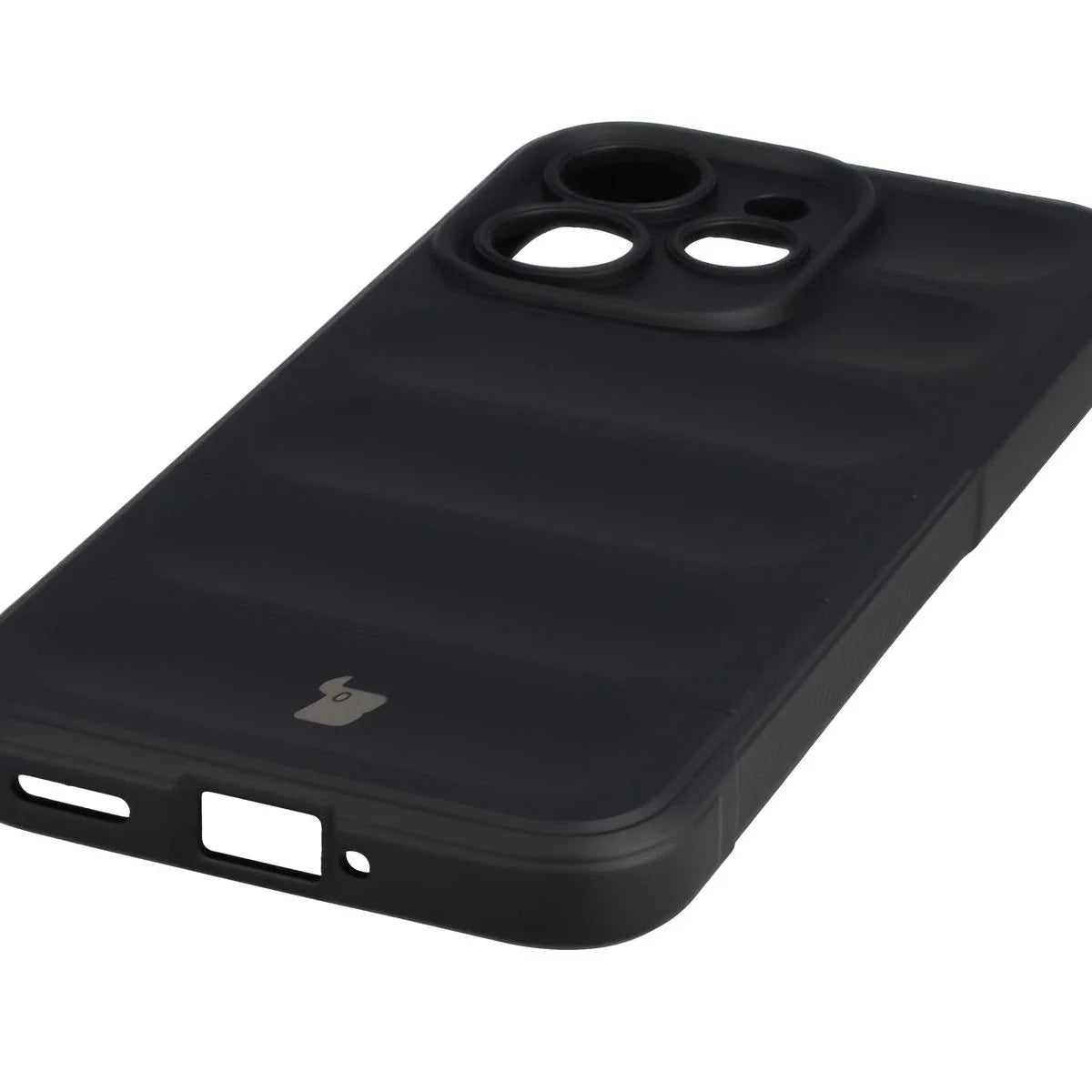 Robuste Handyhülle für Oppo Reno 15 Pro, Bizon Case Tur, Schwarz