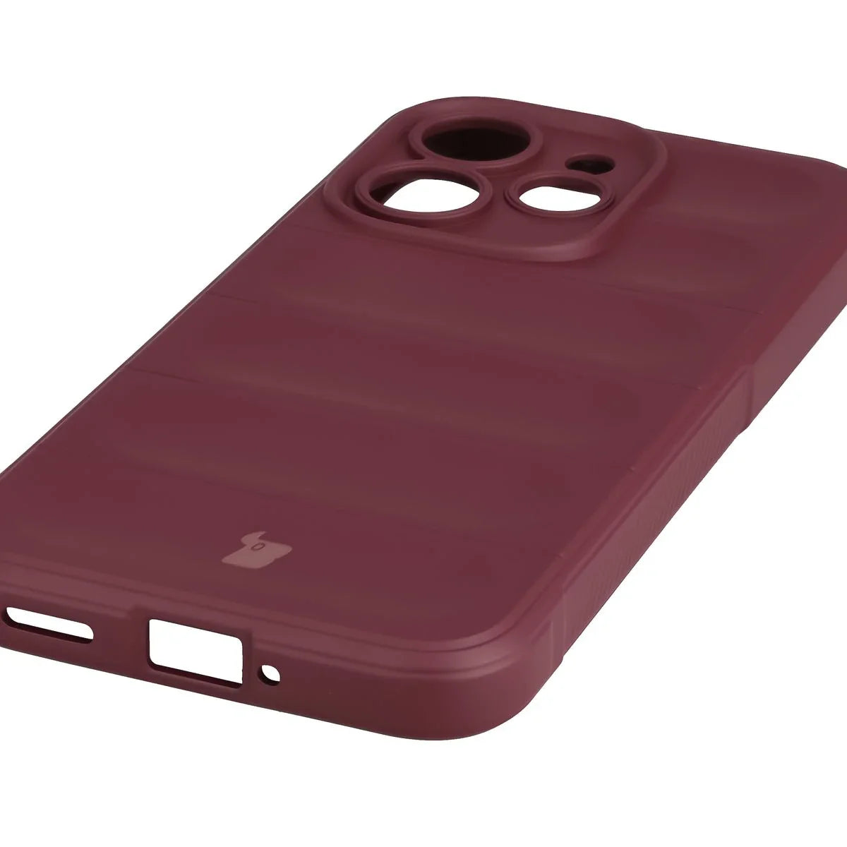 Robuste Handyhülle für Oppo Reno 15 Pro, Bizon Case Tur, Burgunderrot