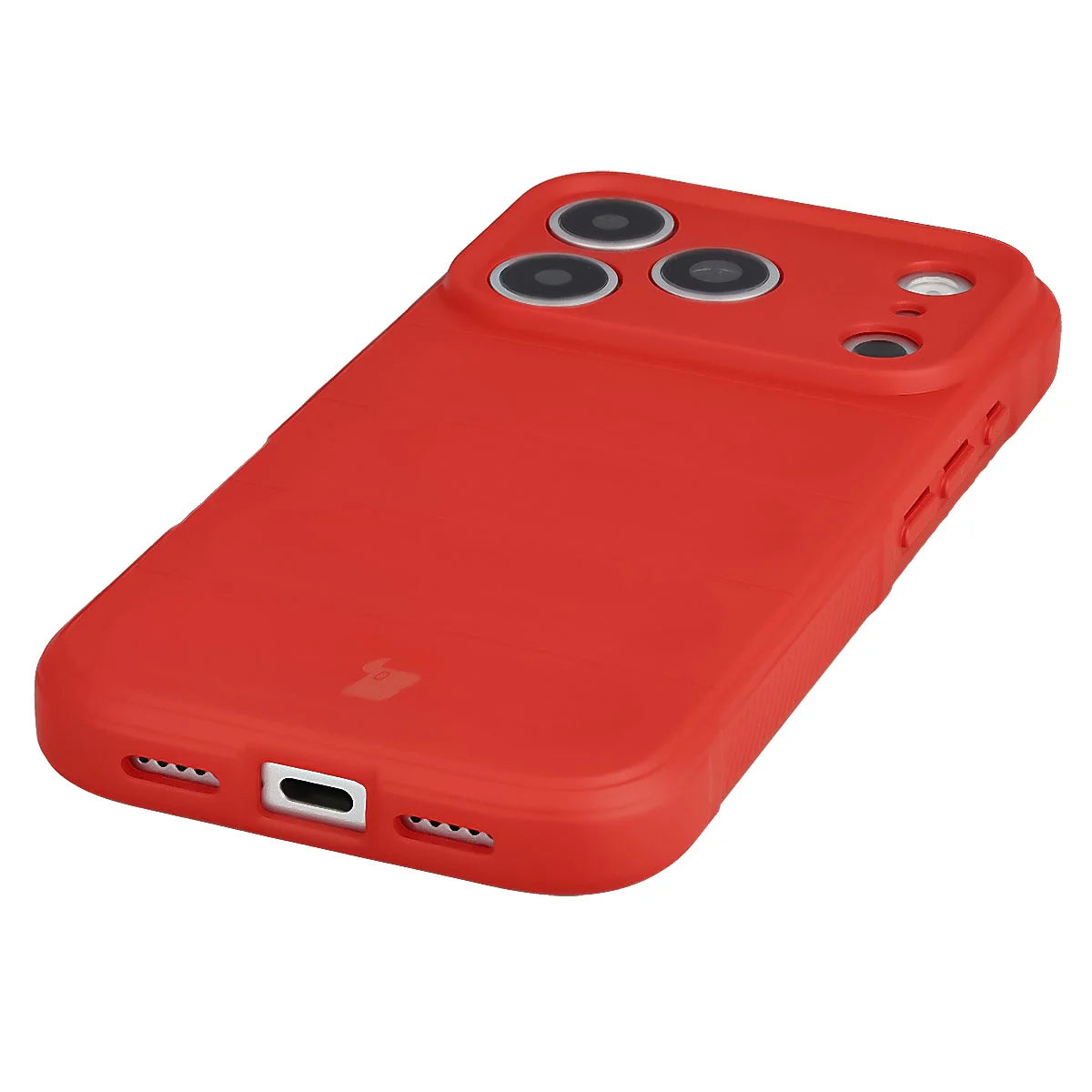 Robuste Handyhülle + gehärtetem Glas für iPhone 18 Pro / 17 Pro, Bizon Tur Pack, Rot (4/10)