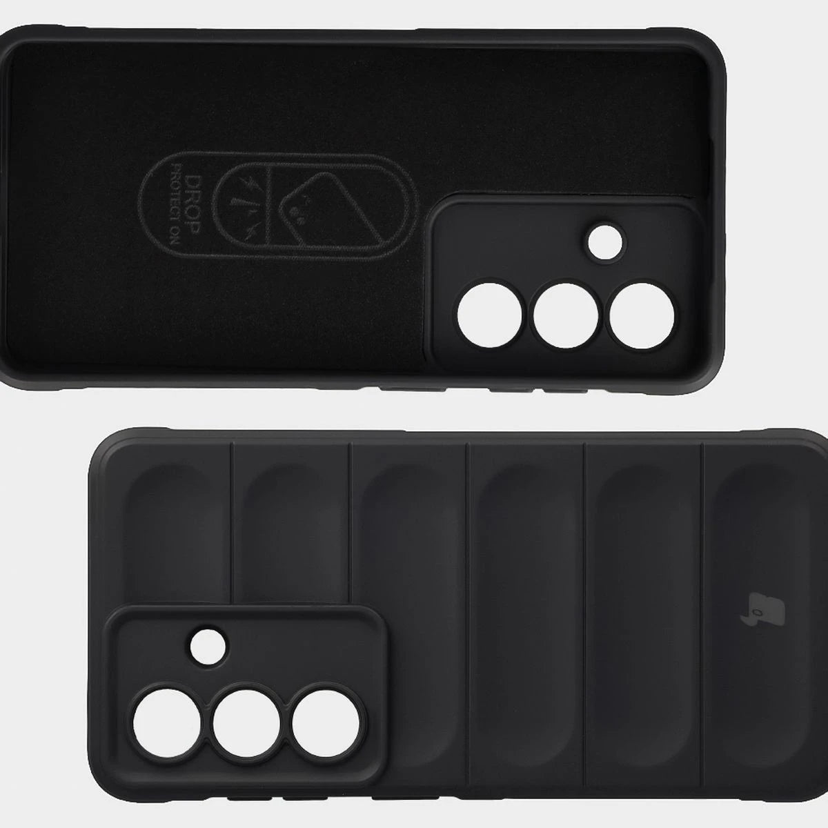 Robuste Handyhülle + gehärtetem Glas für Galaxy S26, Bizon Tur Pack, Schwarz (7/10)