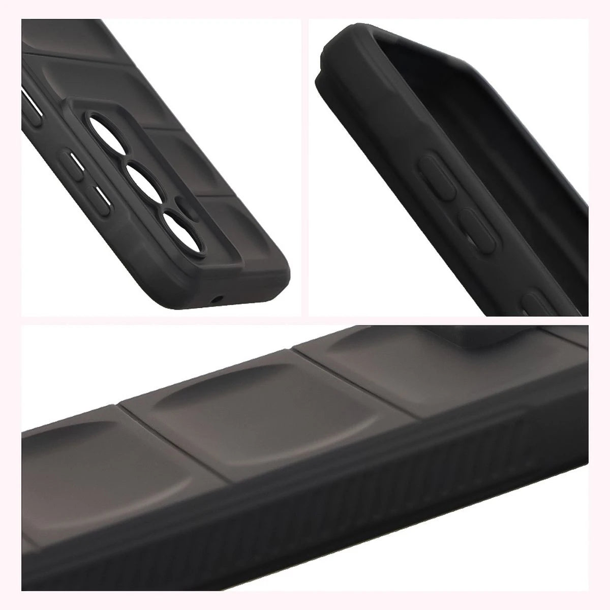 Robuste Handyhülle + gehärtetem Glas für Galaxy S26, Bizon Tur Pack, Schwarz (8/10)