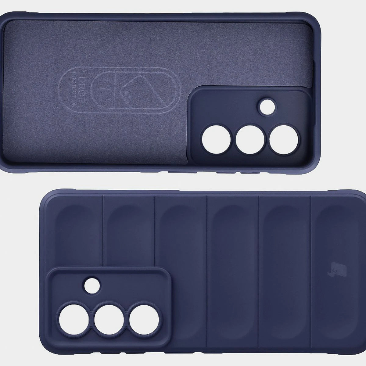 Robuste Handyhülle + gehärtetem Glas für Galaxy S26, Bizon Tur Pack, Dunkelblau (7/10)