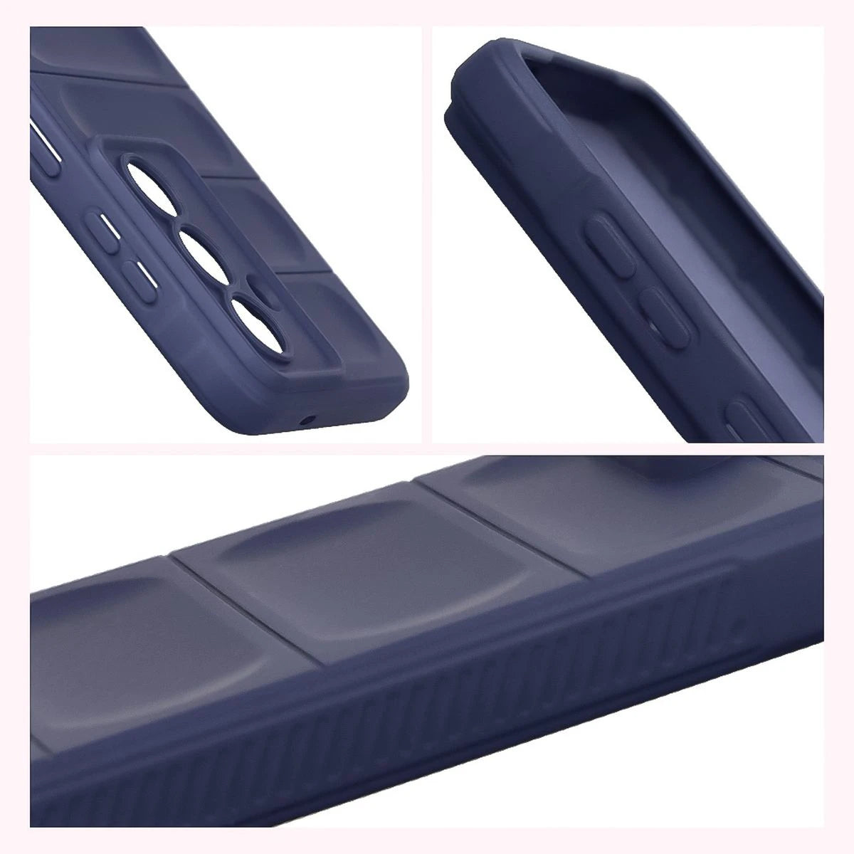 Robuste Handyhülle + gehärtetem Glas für Galaxy S26, Bizon Tur Pack, Dunkelblau (8/10)