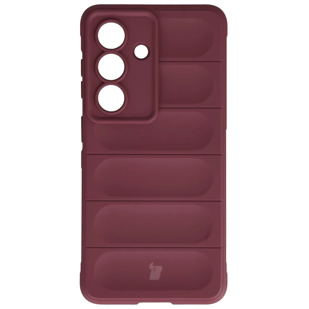 Robuste Handyhülle + gehärtetem Glas für Galaxy S26, Bizon Tur Pack, Burgunderrot (2/10)