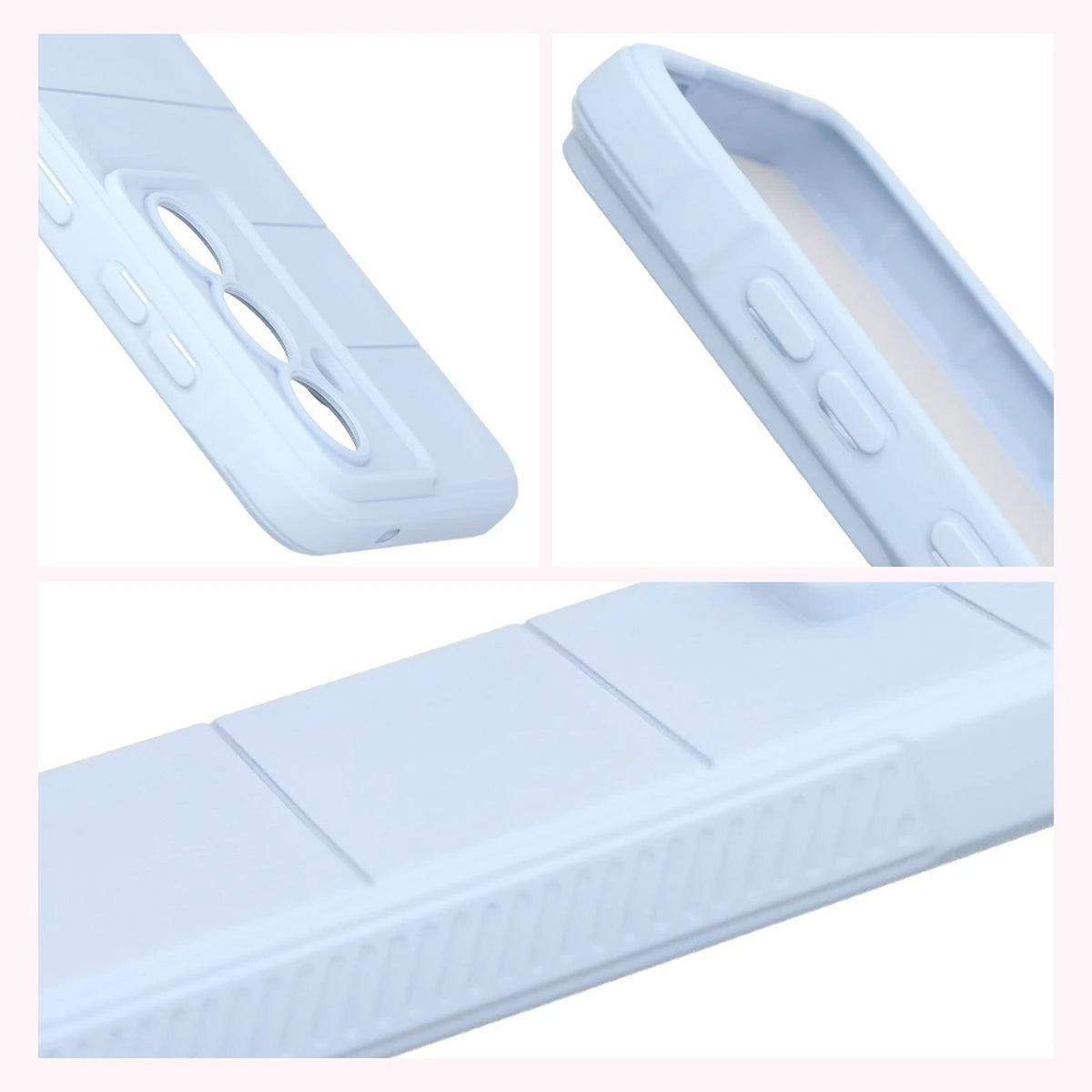 Robuste Handyhülle + gehärtetem Glas für Galaxy S26, Bizon Tur Pack, Hellblau (8/10)