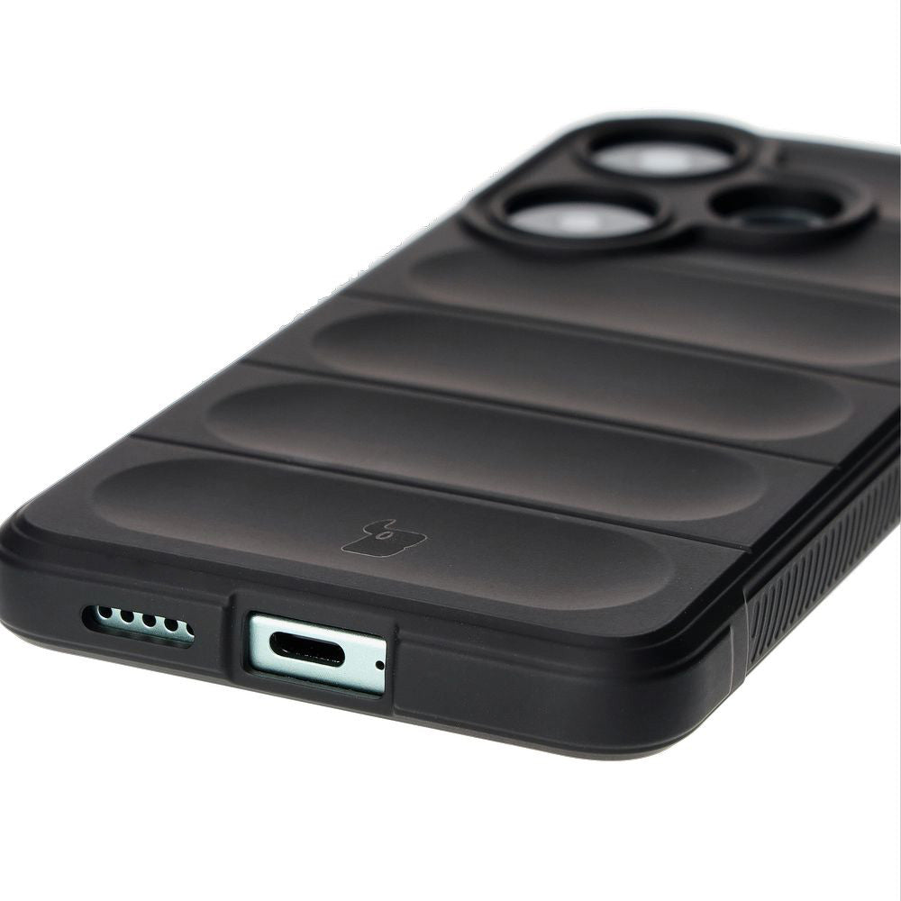 Robuste Handyhülle für Xiaomi Poco F6, Bizon Case Tur, Schwarz