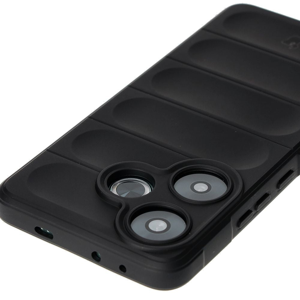 Robuste Handyhülle für Xiaomi Poco F6, Bizon Case Tur, Schwarz