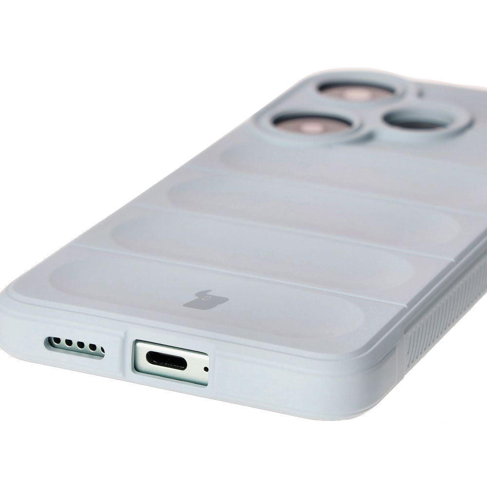 Robuste Handyhülle für Xiaomi Poco F6, Bizon Case Tur, Hellblau