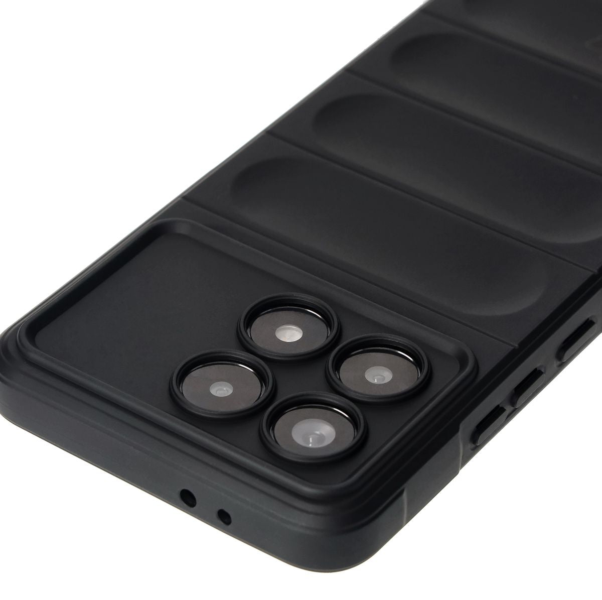 Robuste Handyhülle für Xiaomi Poco F6 Pro, Bizon Case Tur, Schwarz