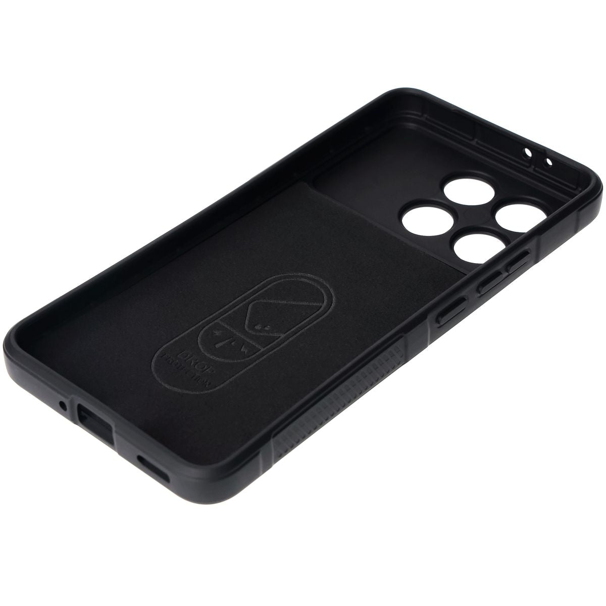 Robuste Handyhülle für Xiaomi Poco F6 Pro, Bizon Case Tur, Schwarz