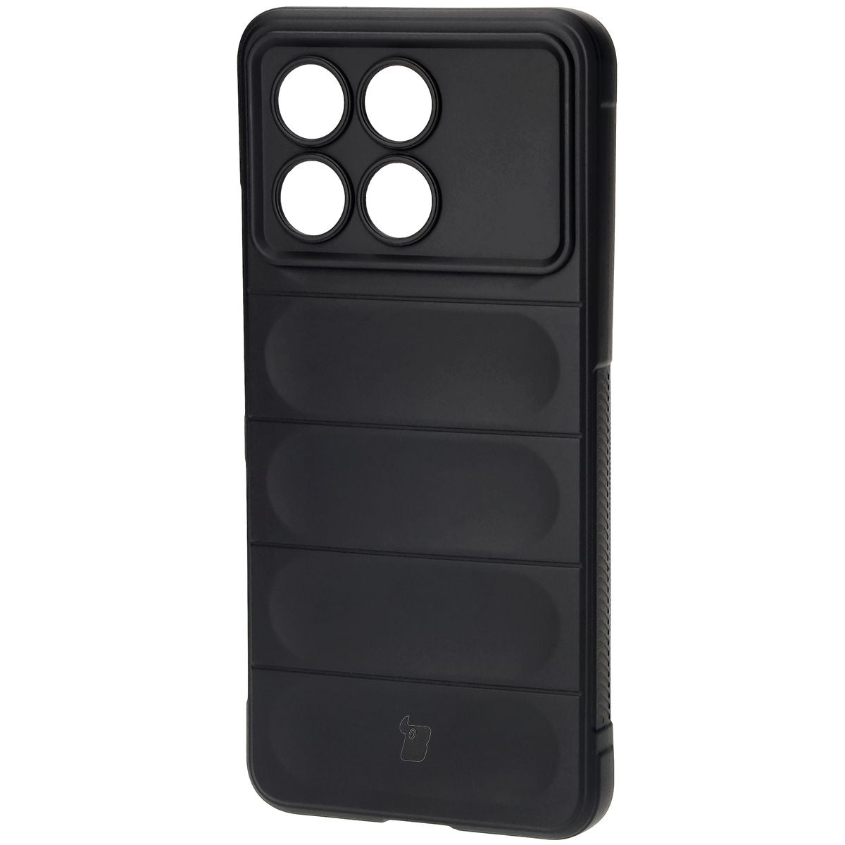 Robuste Handyhülle für Xiaomi Poco F6 Pro, Bizon Case Tur, Schwarz