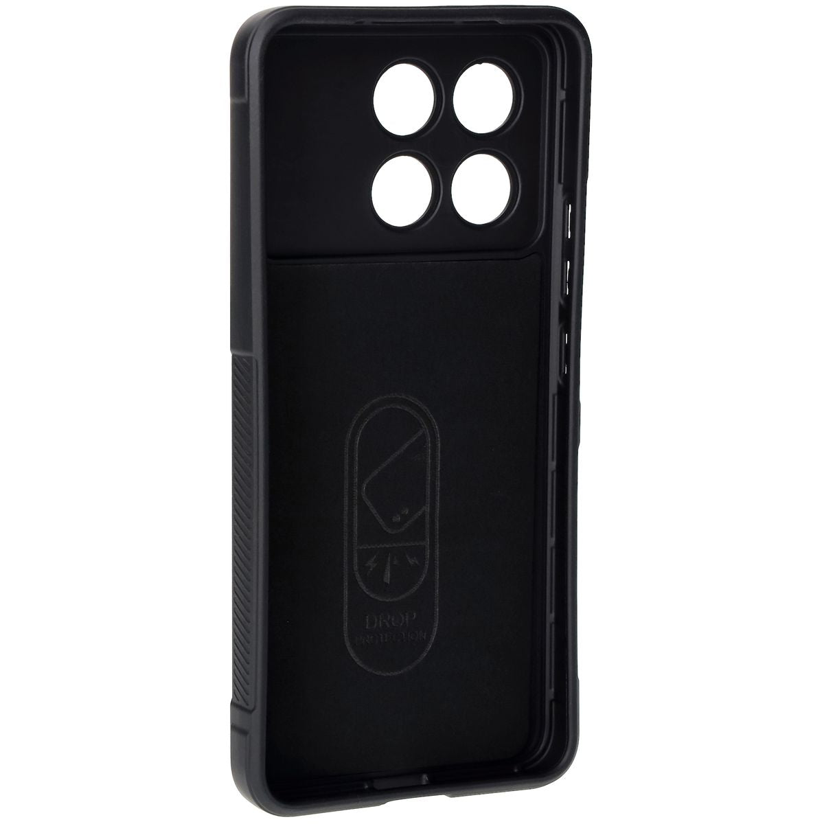 Robuste Handyhülle für Xiaomi Poco F6 Pro, Bizon Case Tur, Schwarz