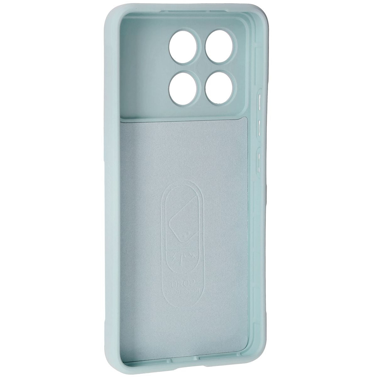 Robuste Handyhülle für Xiaomi Poco F6 Pro, Bizon Case Tur, Hellblau