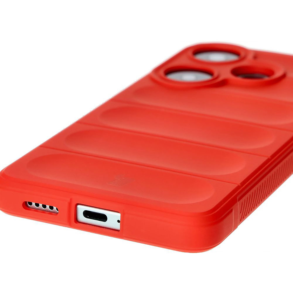 Robuste Handyhülle für Xiaomi Poco F6, Bizon Case Tur, Rot