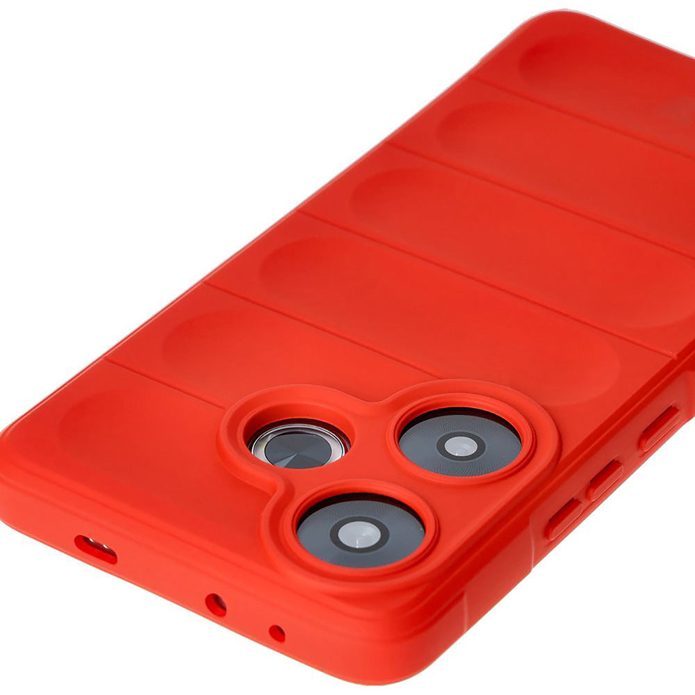 Robuste Handyhülle für Xiaomi Poco F6, Bizon Case Tur, Rot