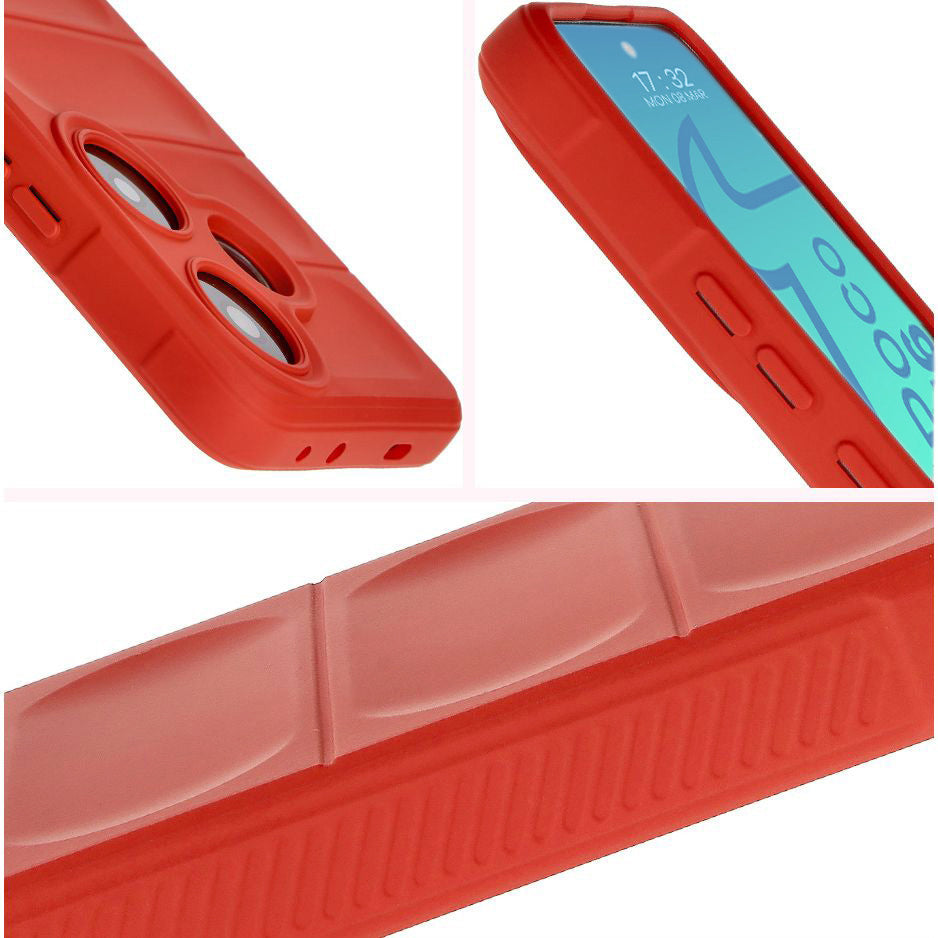 Robuste Handyhülle für Xiaomi Poco F6, Bizon Case Tur, Rot