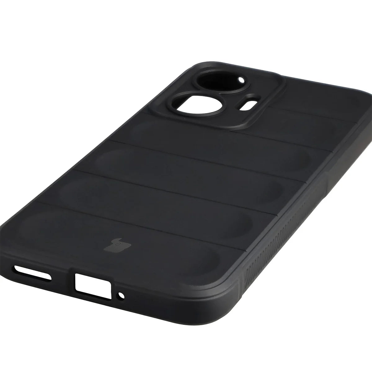 Robuste Handyhülle für Xiaomi POCO F7, Bizon Case Tur, Schwarz