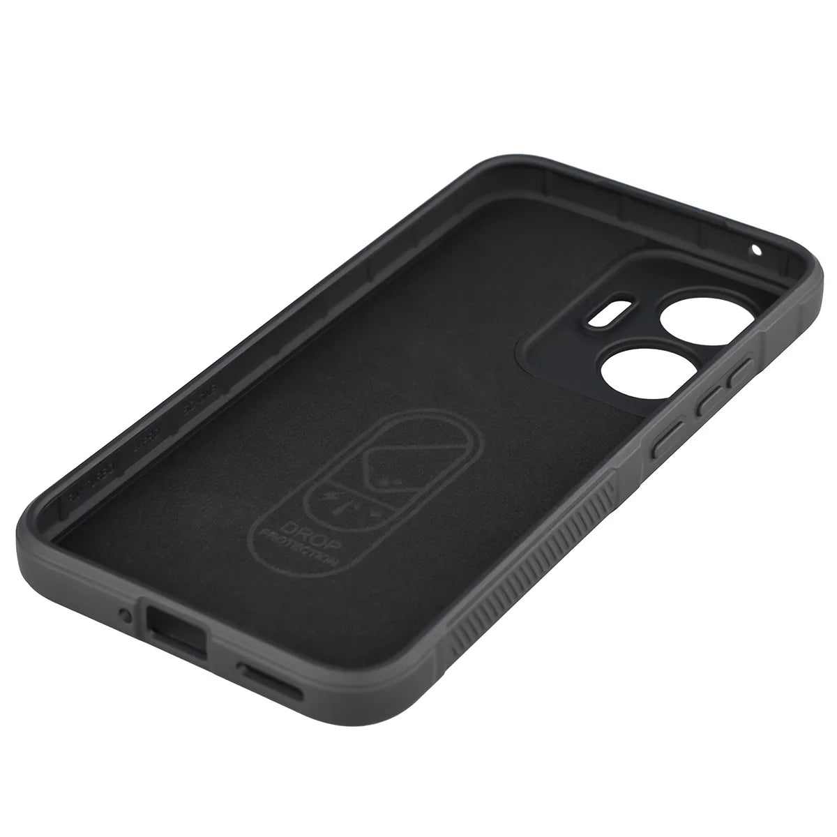 Robuste Handyhülle für Xiaomi POCO F7, Bizon Case Tur, Schwarz