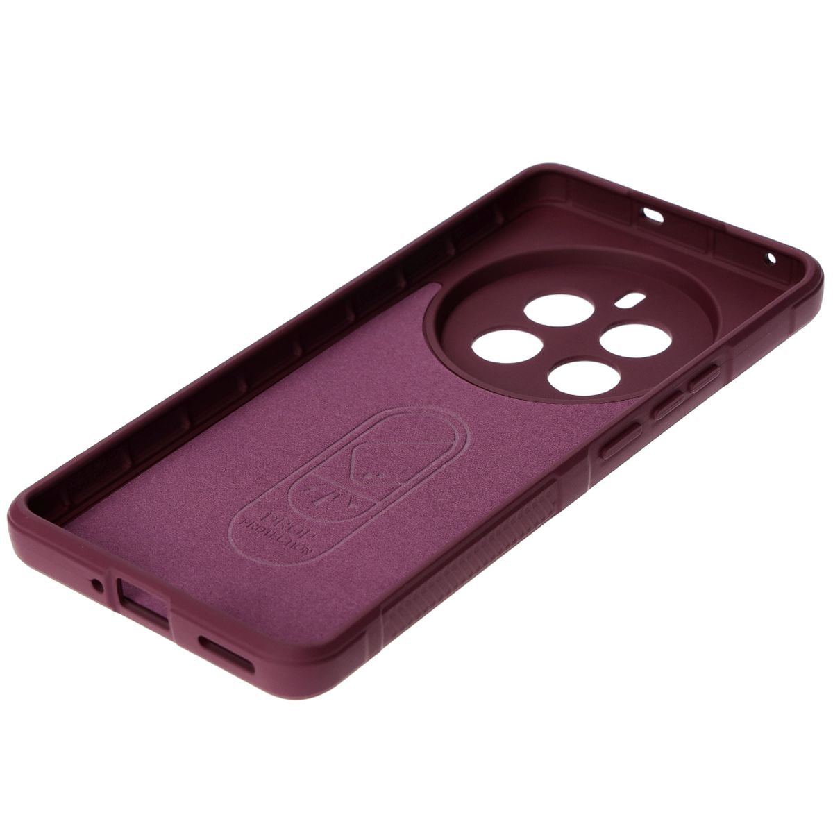 Robuste Schutzhülle für Realme 12 Pro / 12 Pro+, Bizon Case Tur, Burgunderrot