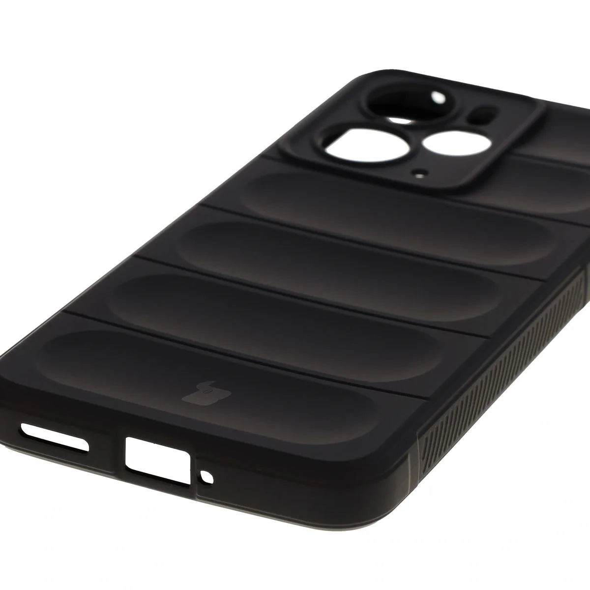 Robuste Handyhülle für Realme 14 5G, Bizon Case Tur, Schwarz