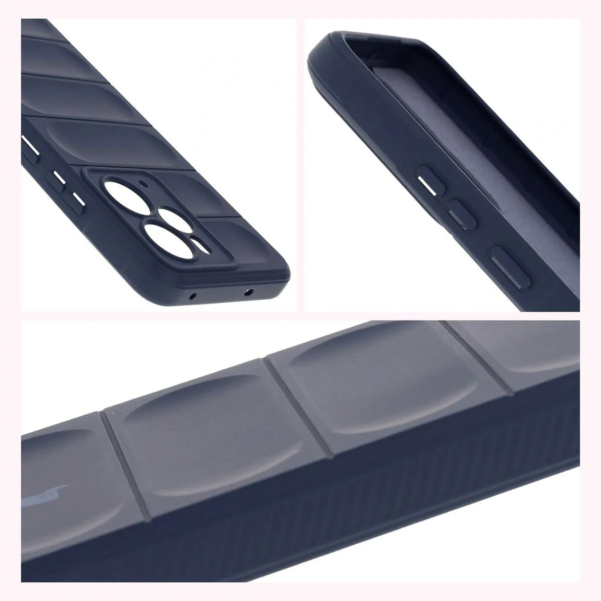 Robuste Handyhülle für Realme 14 5G, Bizon Case Tur, Dunkelblau