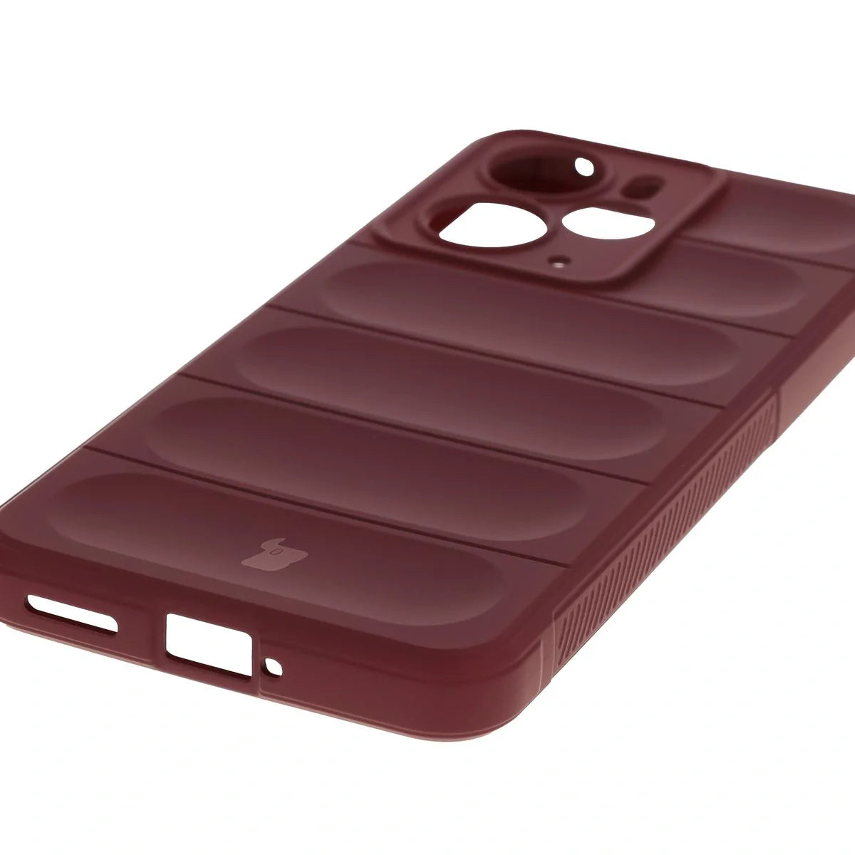 Robuste Handyhülle für Realme 14 5G, Bizon Case Tur, Burgunderrot