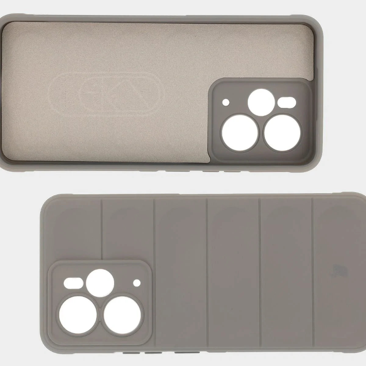 Robuste Handyhülle für Realme 14 5G, Bizon Case Tur, Hellgrau
