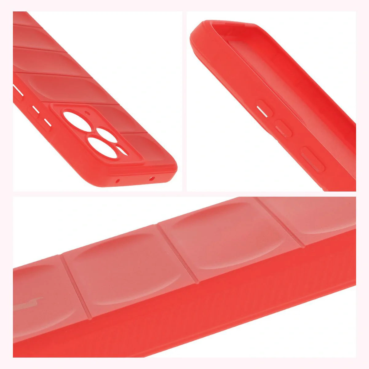 Robuste Handyhülle für Realme 14 5G, Bizon Case Tur, Rot