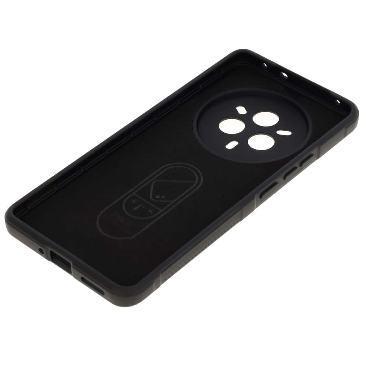 Robuste Handyhülle für Realme 14 Pro 5G, Bizon Case Tur, Schwarz