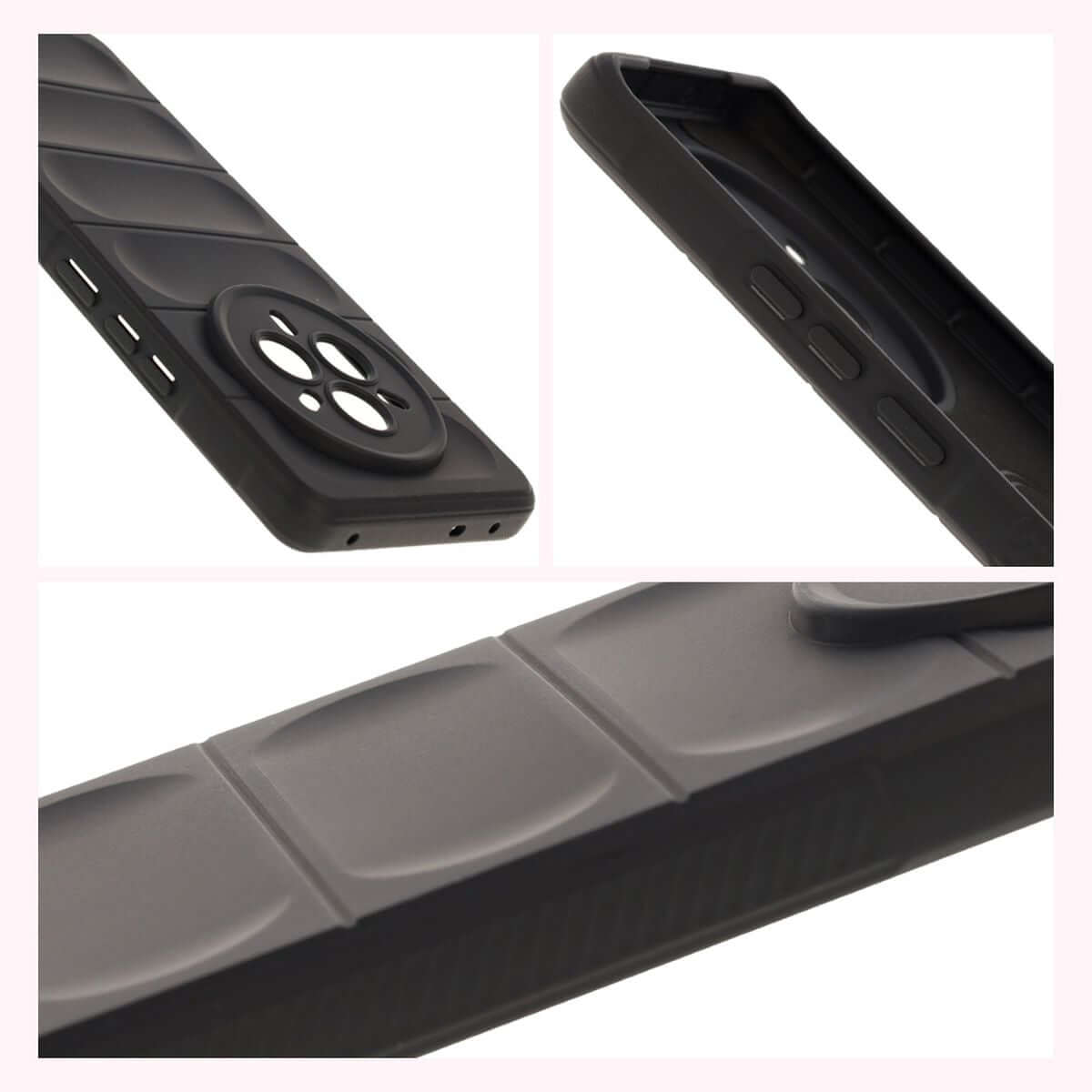 Robuste Handyhülle für Realme 14 Pro 5G, Bizon Case Tur, Schwarz