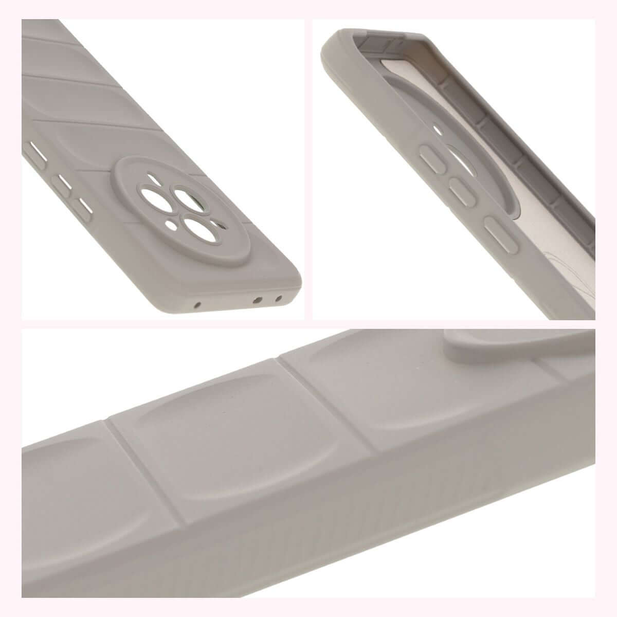Robuste Handyhülle für Realme 14 Pro 5G, Bizon Case Tur, Hellgrau