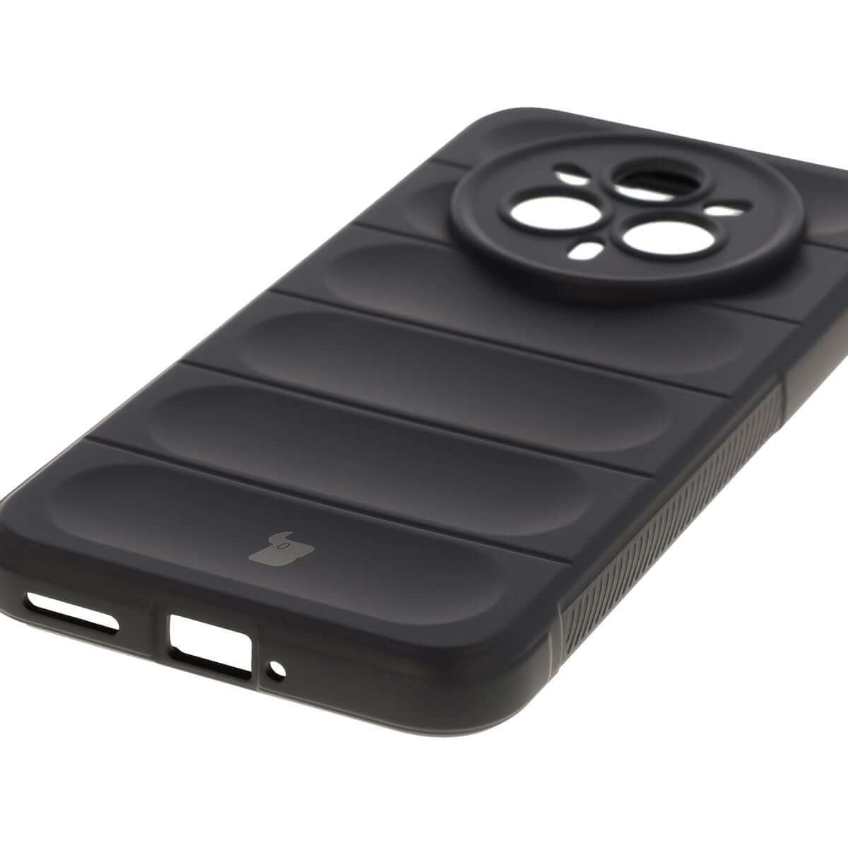 Robuste Handyhülle für Realme 14 Pro Plus 5G, Bizon Case Tur, Schwarz